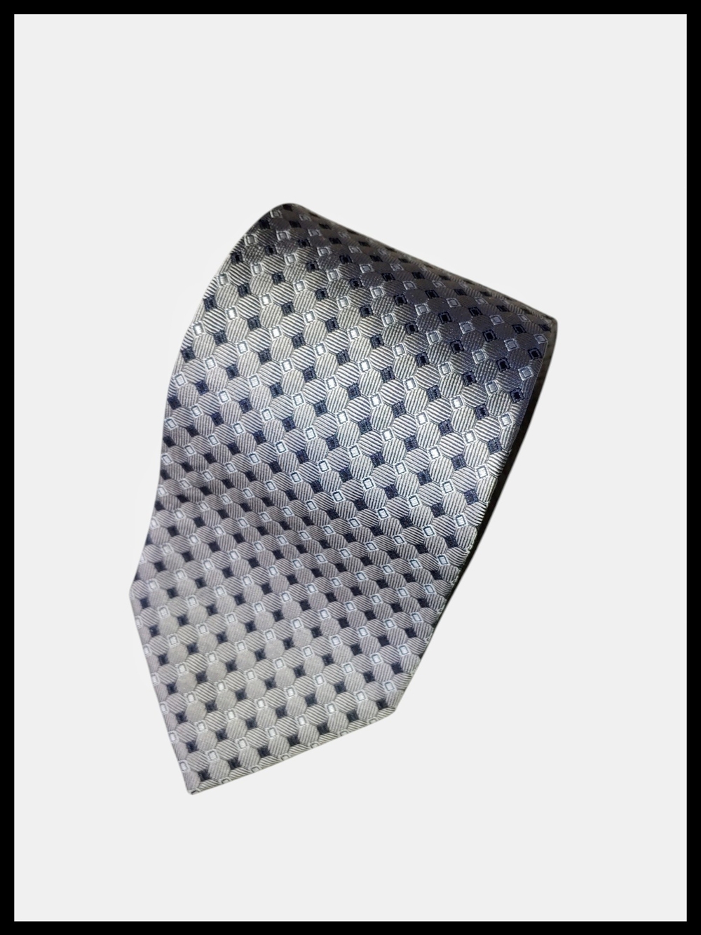 Valerio Garati Silver Handmade Silk Tie